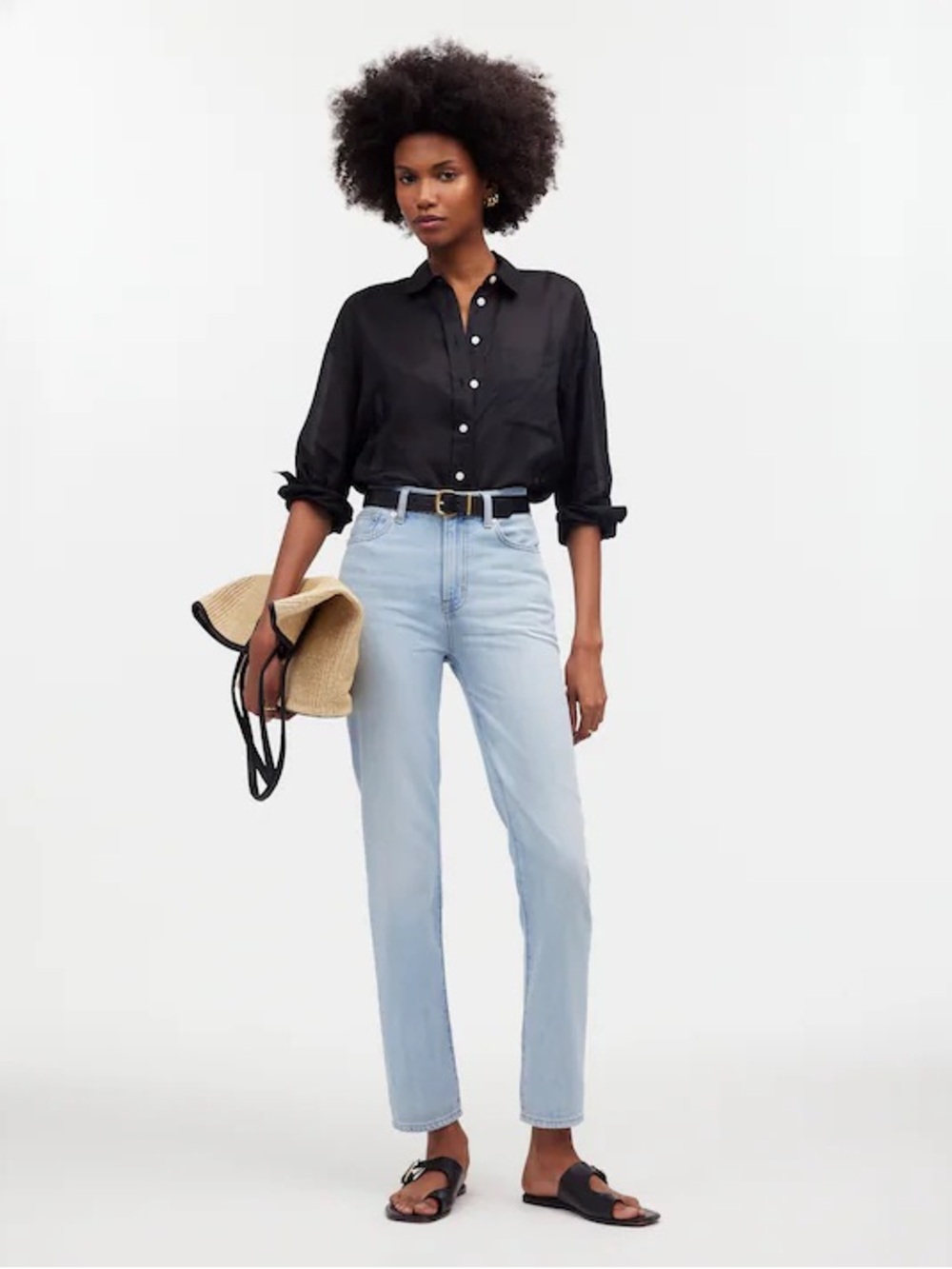Madewell The Perfect Vintage Jean 27 4 Light Blue Fitzgerald wash rigid straight